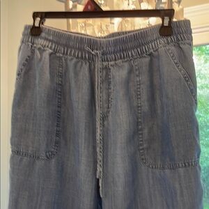 Splendid Blue Elastic Waistband Jeans with Ruching